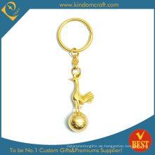 2015 benutzerdefinierte Goldenes Fasan-Metall Keychain des Großverkauf-3D